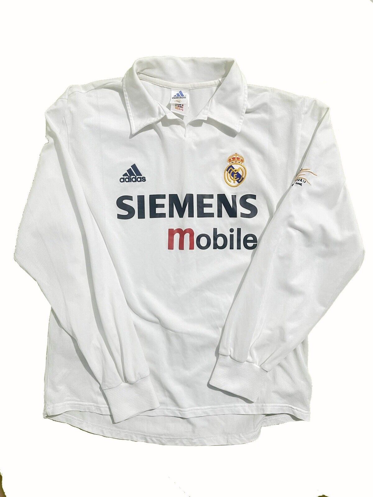 Real madrid 2002 home long sleeve