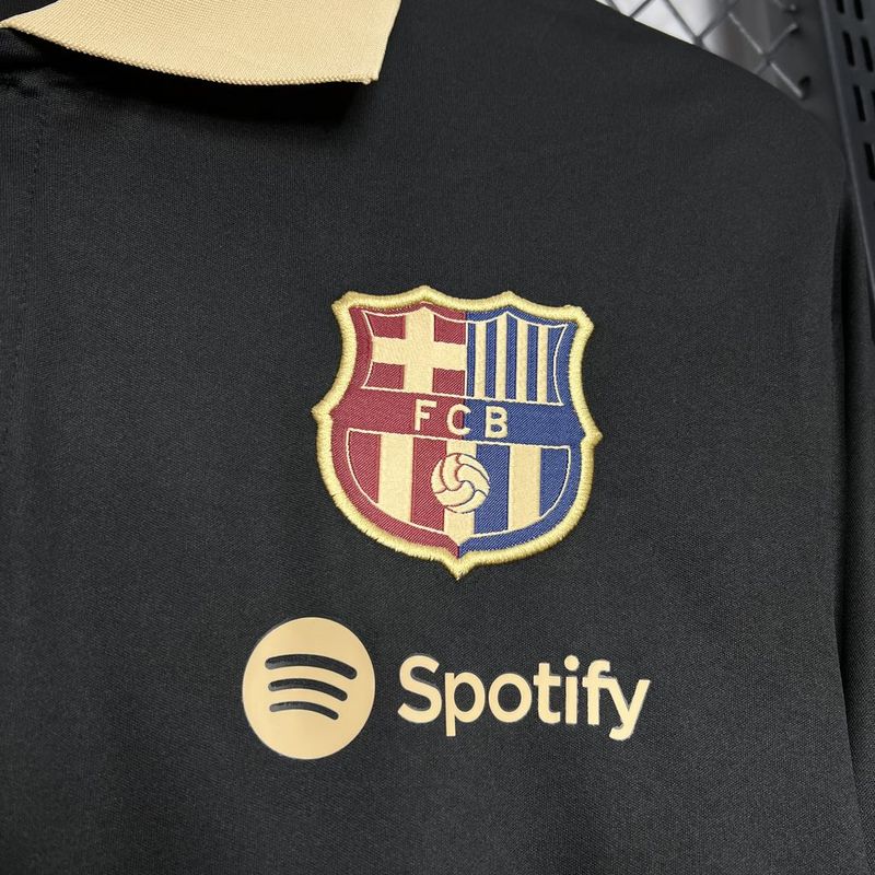 BARCELONA BLACK/GOLD POLO 2024/2025