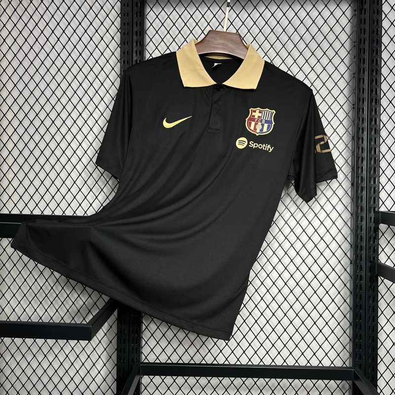 BARCELONA BLACK/GOLD POLO 2024/2025