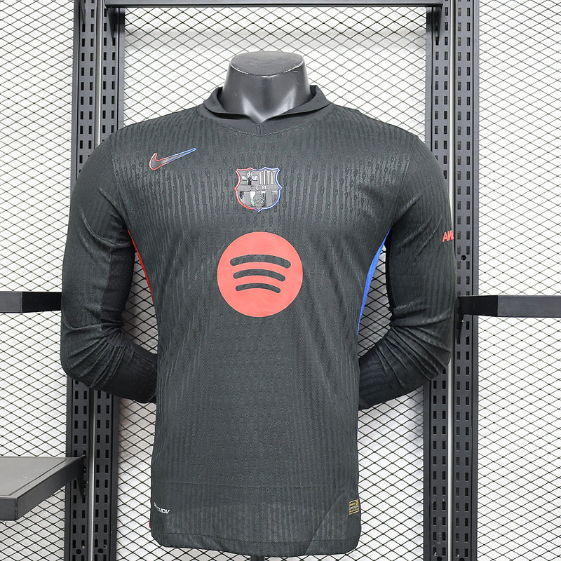 24-25 BARCELONA  away long sleeve player version jersey(Big Sponsor)