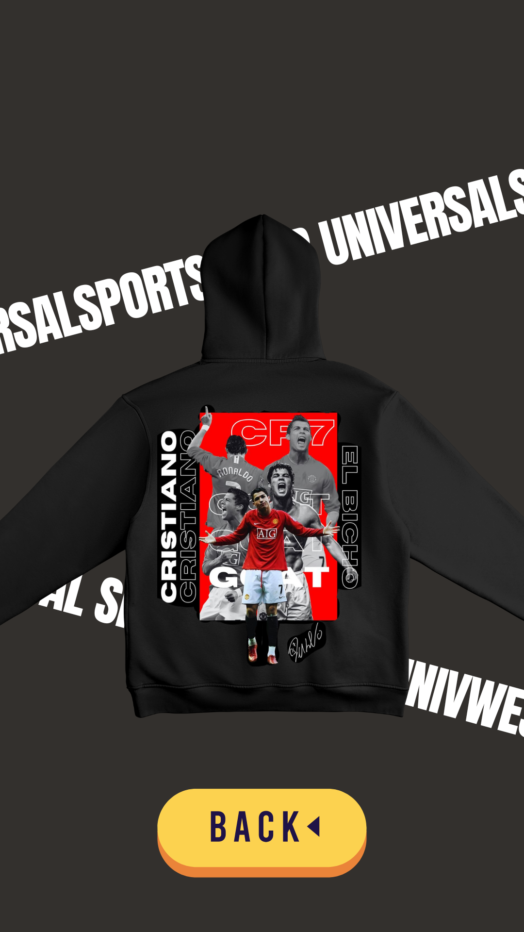 Cristiano Ronaldo retro hoodie