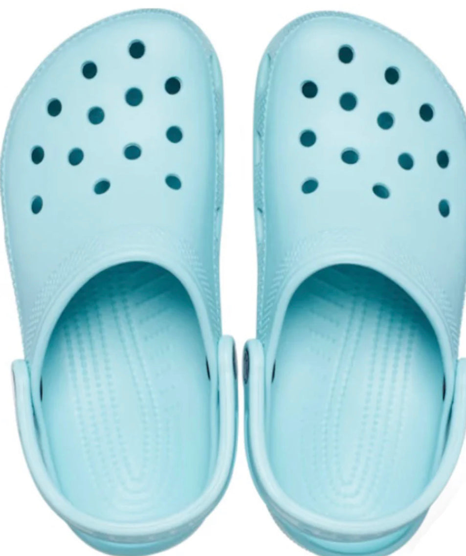 pale  blue crocs