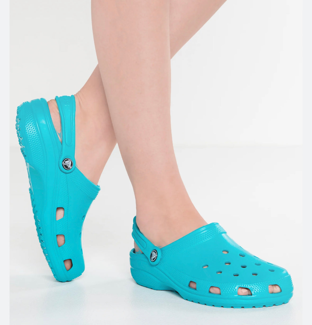 Turquoise crocs