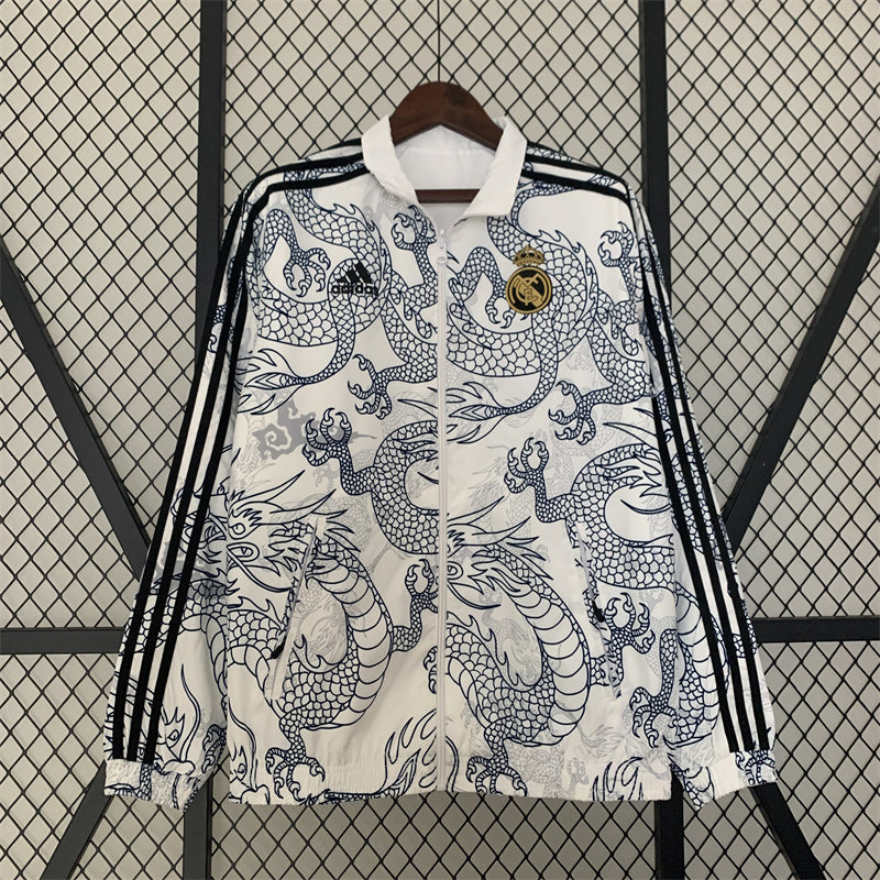 real Madrid 2 faced white jacket