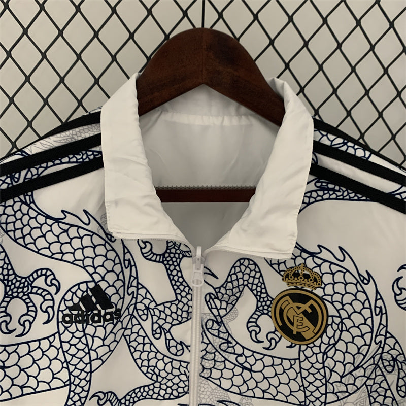 real Madrid 2 faced white jacket