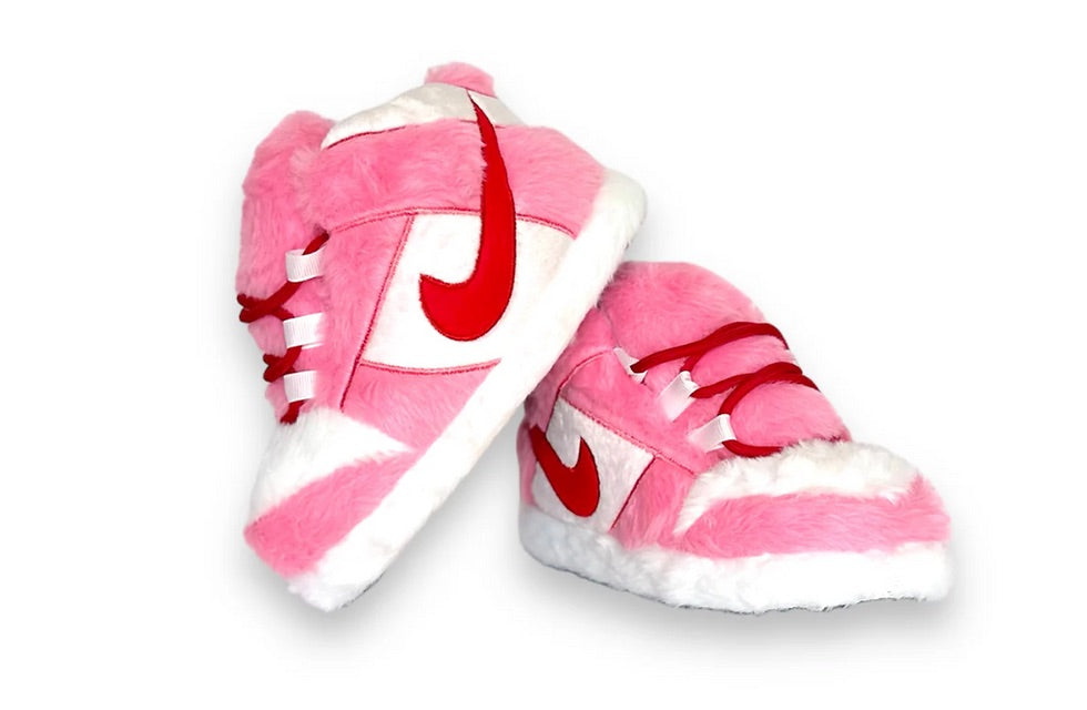 PINK JORDAN SLIPPERS