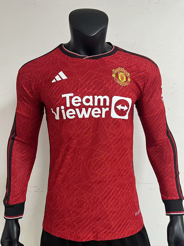 MANCHESTER UNITED 23 24 HOME LONG SLEEVE PLAYER VERSION