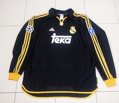 99 01 REAL MADRID BLACK LONG SLEEVE