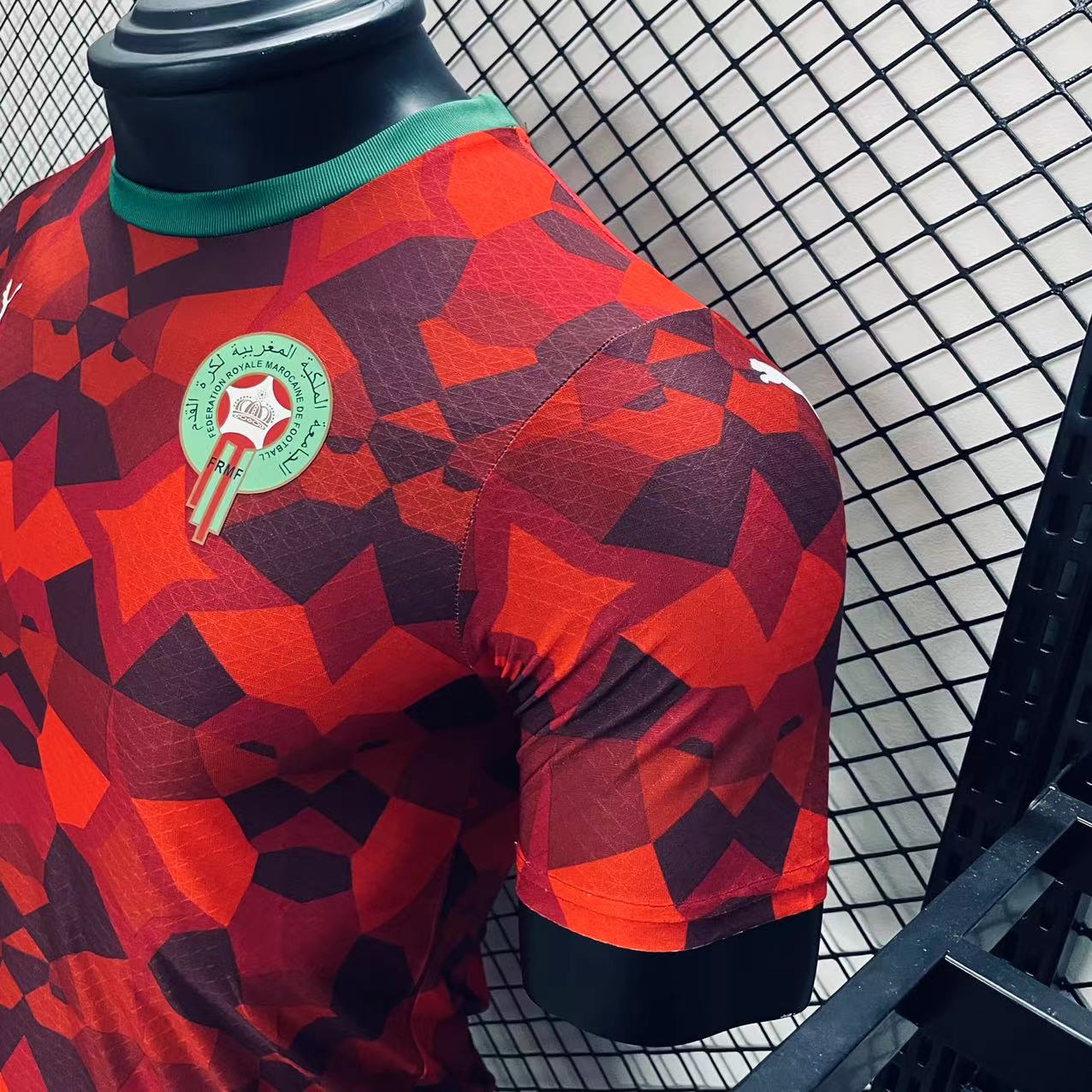 morocco red player version edition training jersey 2024